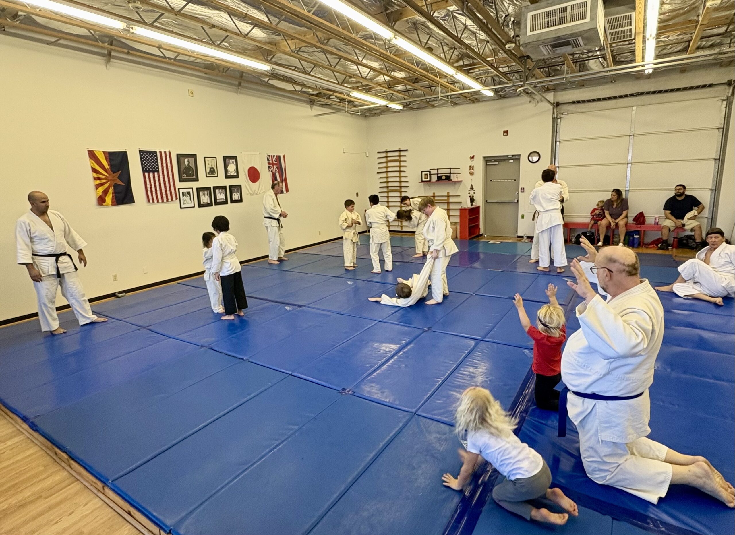 Kids martial arts class in Tucson dojo